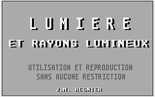 Lumière atari screenshot
